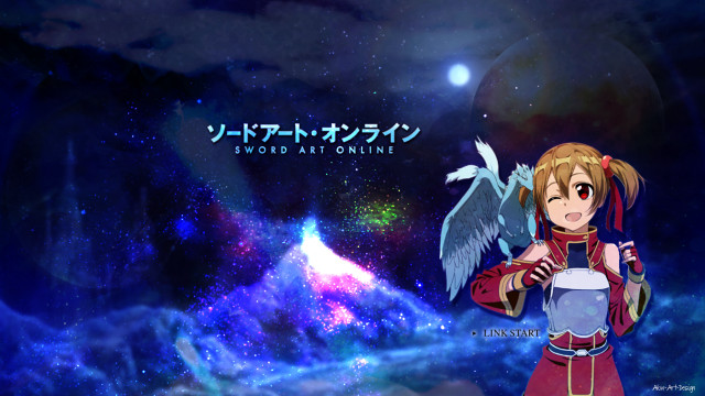 Girl sword bird shoulder space free wallpaper for desktop - medium preview image