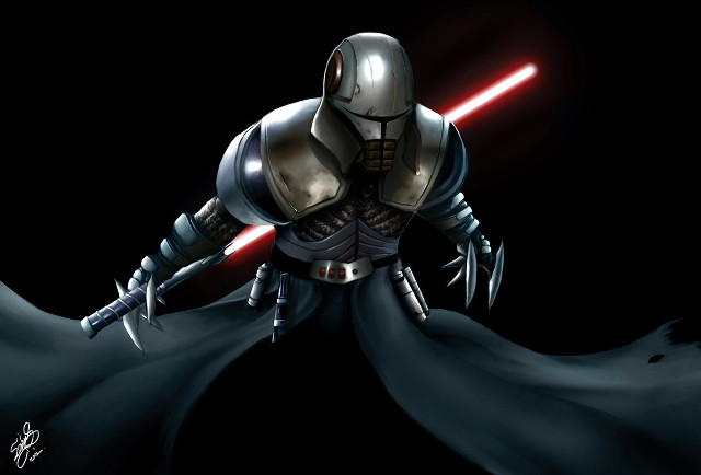 Star wars character lightsaber black free wallpaper for desktop - medium preview image