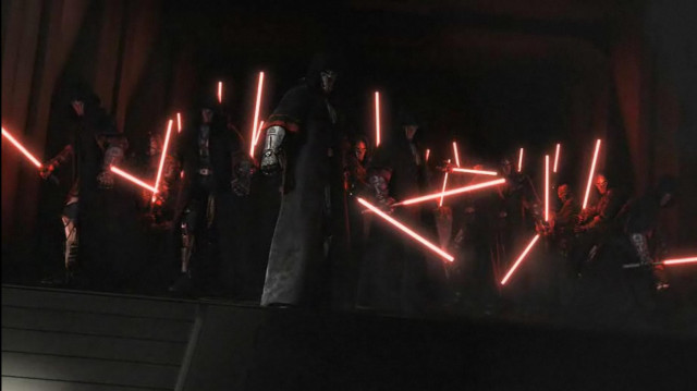 Stage people lights dark sky free wallpaper for desktop - medium preview image