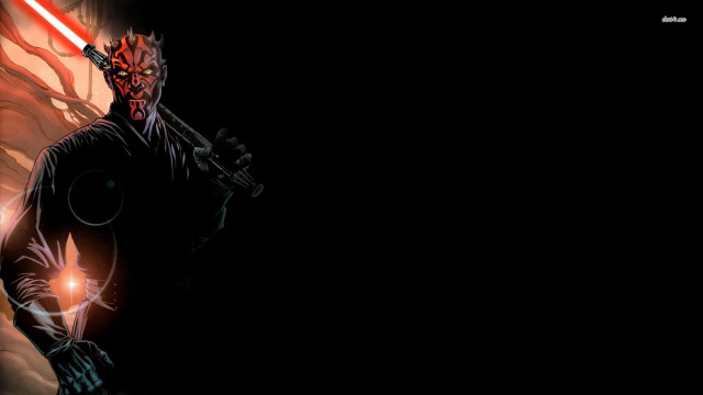 Darth vader light saber red free wallpaper for desktop - medium preview image