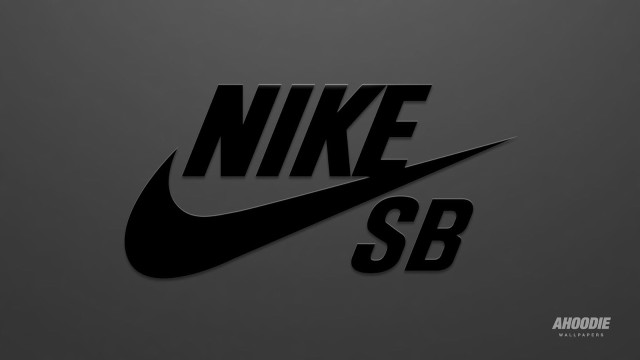 Nike logo black white gray free wallpaper for desktop - medium preview image