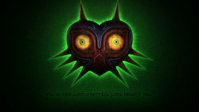 Green black face yellow eyes free wallpaper for desktop - medium preview image