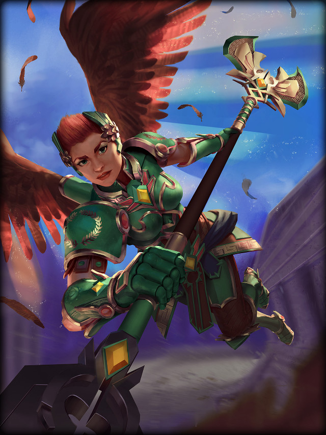 Woman sword wings bird shoulder #2 free wallpaper for mobile - medium preview image