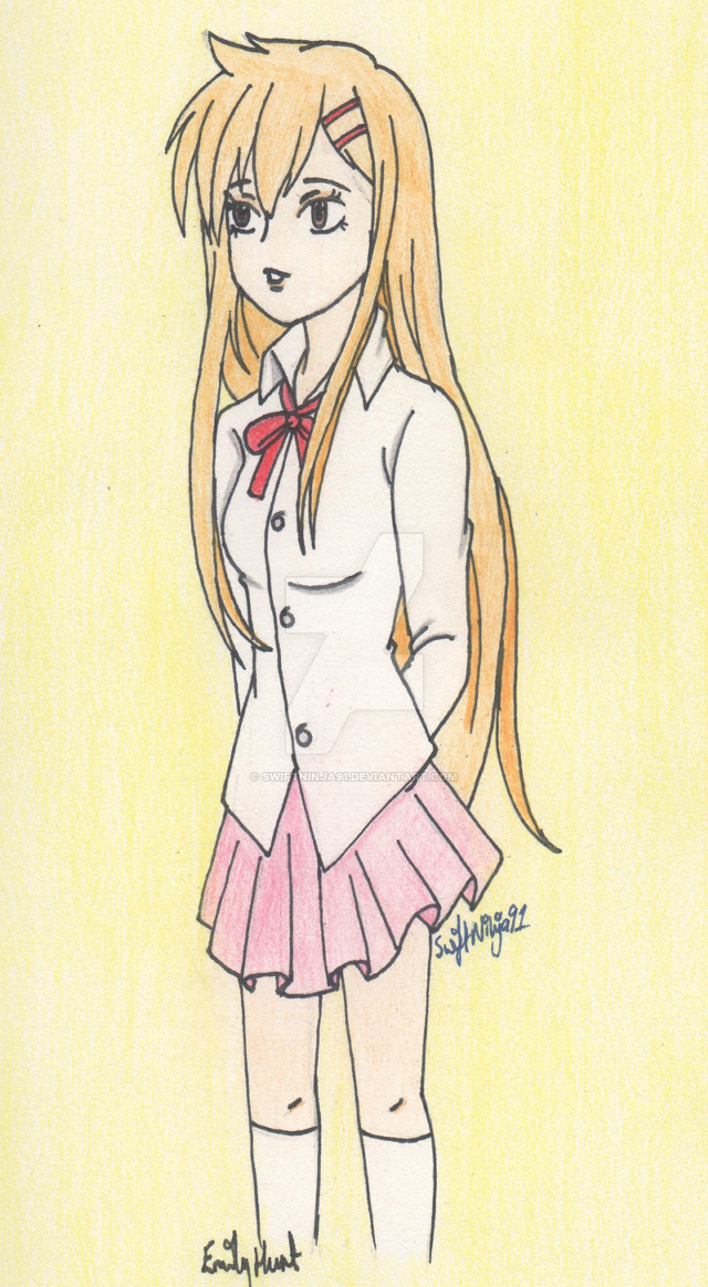 Girl school uniform bow tie #2 free wallpaper for mobile - medium preview image