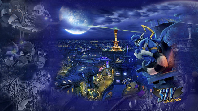 Cartoon character flying city night free wallpaper for desktop - medium preview image
