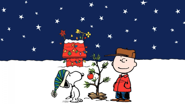 Charlie brown christmas card tree #3 free wallpaper for desktop - medium preview image