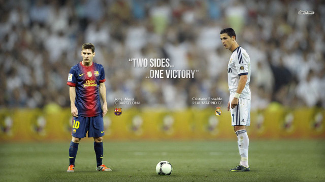 Two soccer players field ball free wallpaper for desktop - medium preview image