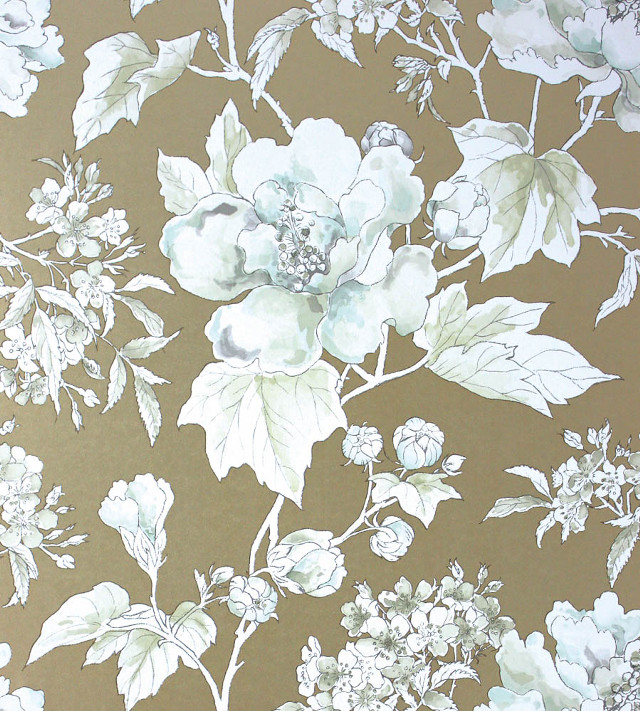Floral wallpaper white flowers green free wallpaper for tablet - medium preview image