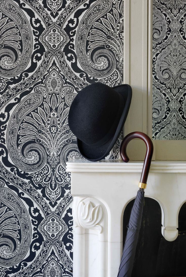 Hat umbrella shelf wallpaper black free wallpaper for mobile - medium preview image