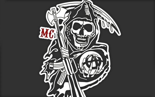 Motorcycle skull flag white image free wallpaper for desktop - medium preview image