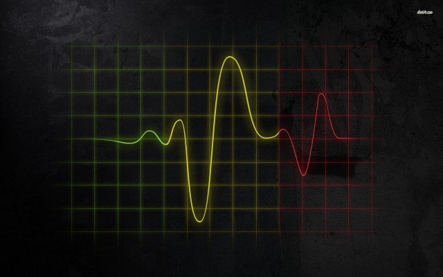 Black red green wave honeycomb free wallpaper for desktop - medium preview image