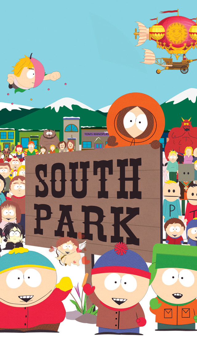 South park group sign winter free wallpaper for mobile - medium preview image