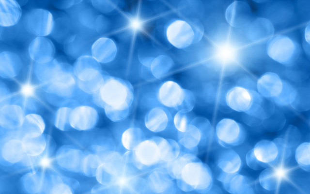 Blue background white stars blurry free wallpaper for desktop - medium preview image