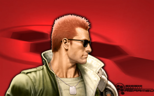Mohawk sunglasses man red background free wallpaper for desktop - medium preview image
