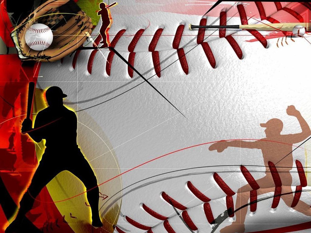 Baseball player throwing ball bat free wallpaper for desktop - medium preview image