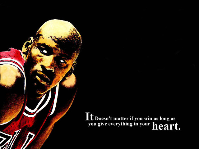 Basketball player quote give everything free wallpaper for desktop - medium preview image