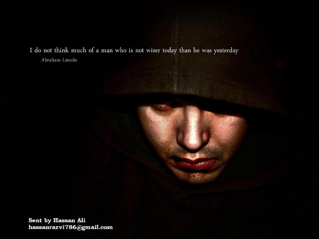 Man hoodie dark quote above free wallpaper for desktop - medium preview image