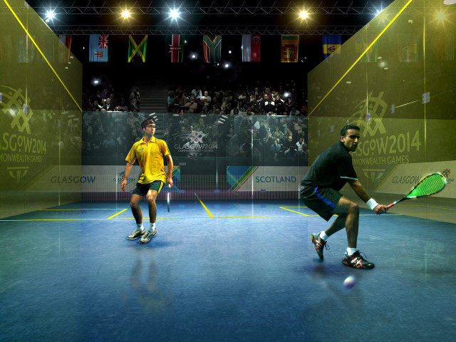 Tennis match crowd stands stage free wallpaper for desktop - medium preview image