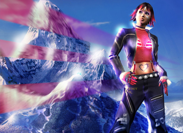 Eve rider holography mountain flag free wallpaper for desktop - medium preview image
