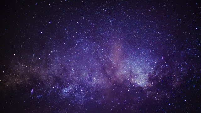 Night sky stars purple light free wallpaper for desktop - medium preview image