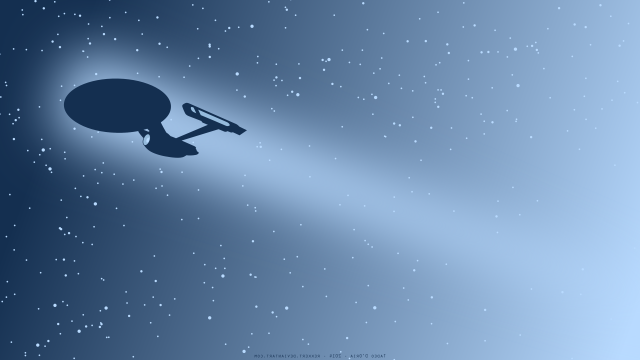 Spaceship flying sky stars bright free wallpaper for desktop - medium preview image