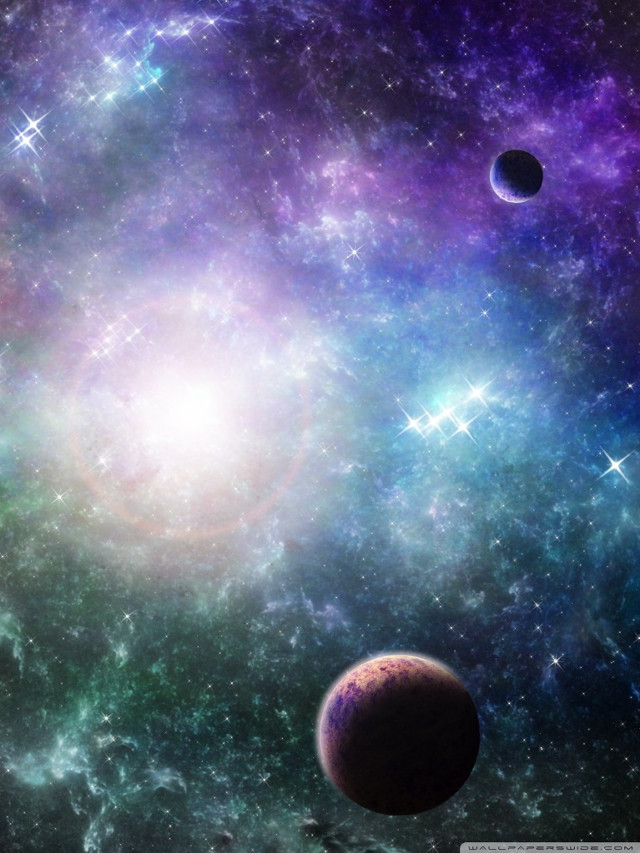 Space scene planets stars background #5 free wallpaper for mobile - medium preview image