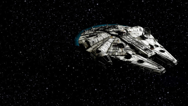 Star wars ship night sky free wallpaper for desktop - medium preview image