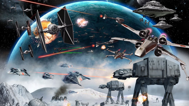 Star wars vehicles sky planet #2 free wallpaper for desktop - medium preview image