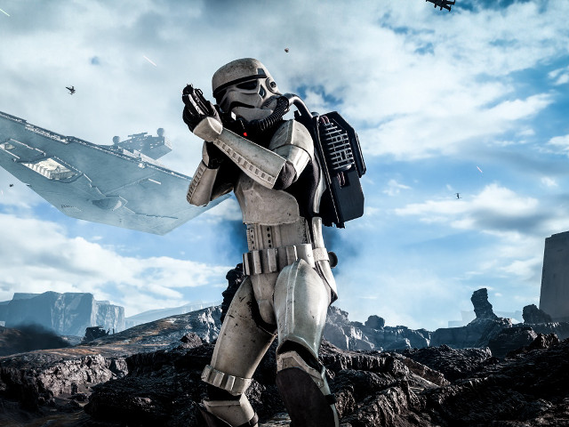 Man star wars outfit gun free wallpaper for desktop - medium preview image