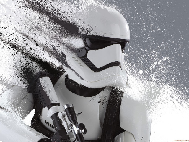 Stormtrooper gun helmet water spray free wallpaper for desktop - medium preview image