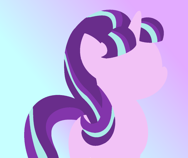 Purple pony long mane blue free wallpaper for desktop - medium preview image