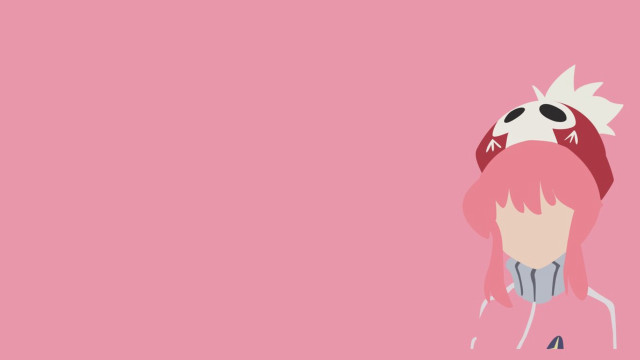 Pink background cartoon character pink free wallpaper for desktop - medium preview image