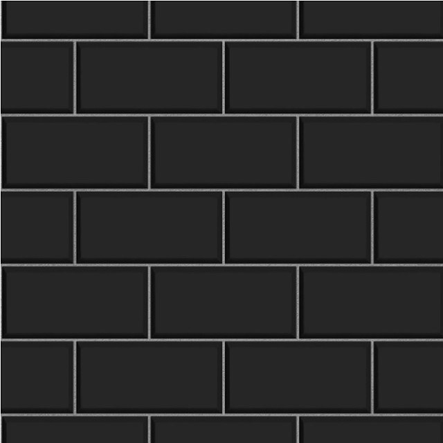 Black brick wall white border free wallpaper for tablet - medium preview image