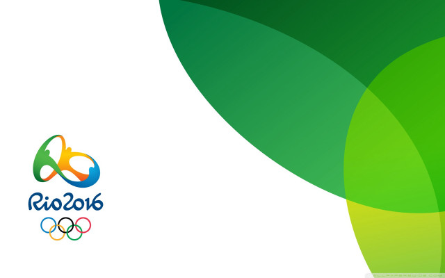 Green white logo leaf blue free wallpaper for desktop - medium preview image