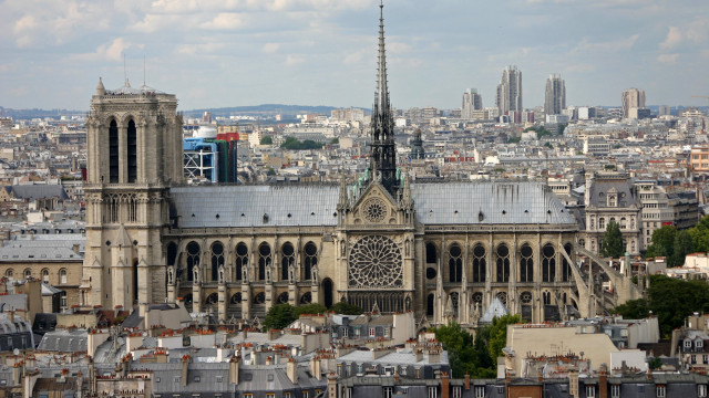 Cathedral clock tower city tall free wallpaper for desktop - medium preview image