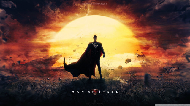 Man of steel sunset demon free wallpaper for desktop - medium preview image
