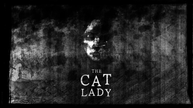 Cat lady background portrait greyscale free wallpaper for desktop - medium preview image