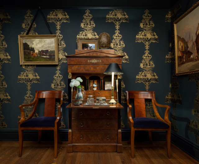 Room desk chairs painting lamp free wallpaper for desktop - medium preview image