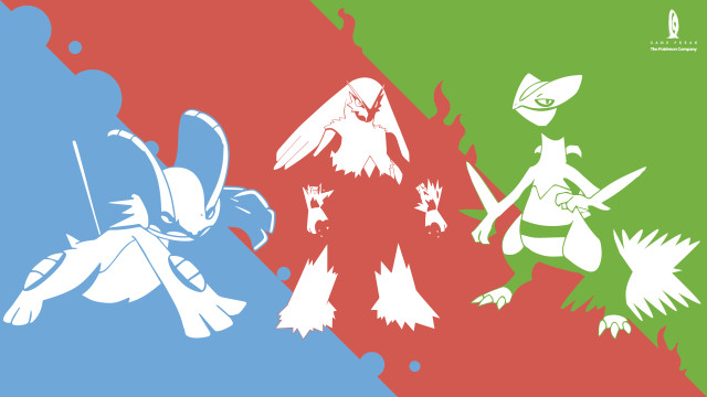 Pokemon group multicolored background white free wallpaper for desktop - medium preview image
