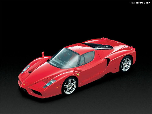 Red sports car photorealism digital free wallpaper for desktop - medium preview image