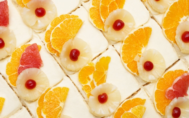 Close up fruit tray oranges free wallpaper for desktop - medium preview image