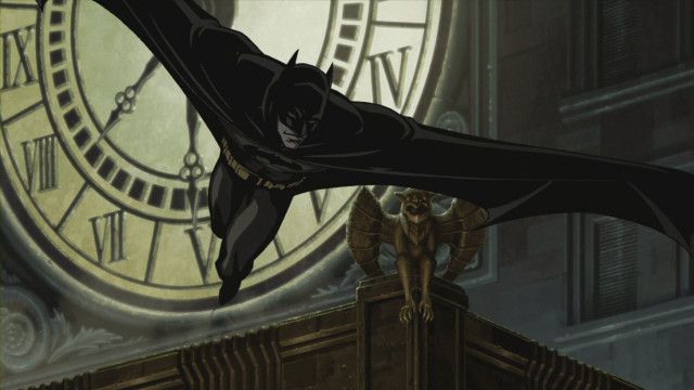 Batman flying clock tower dog free wallpaper for desktop - medium preview image