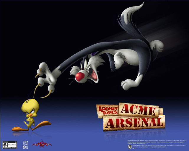 Cartoon character chasing cat acme free wallpaper for desktop - medium preview image