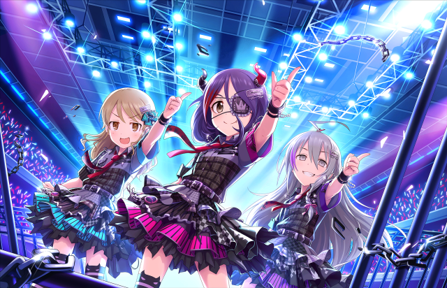 Anime girls stage crowd stadium #2 free wallpaper for desktop - medium preview image