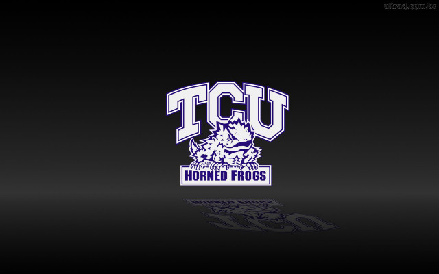 Black background tcu logo horse #2 free wallpaper for desktop - medium preview image