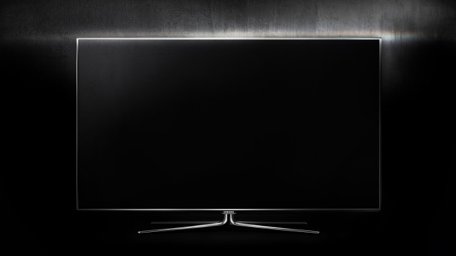 Black television silver frame dark free wallpaper for desktop - medium preview image
