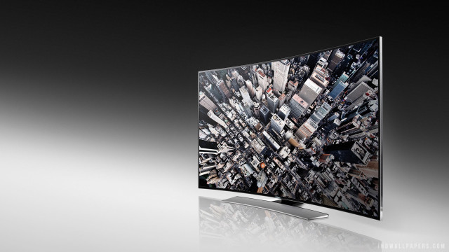 Large television city image black free wallpaper for desktop - medium preview image