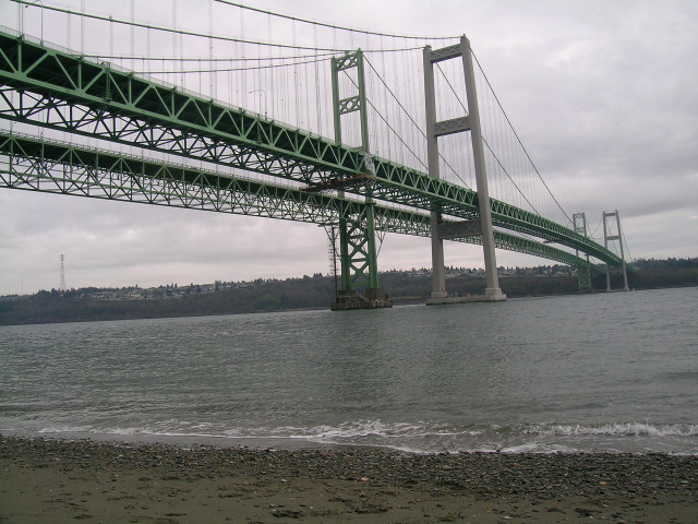 Bridge water boat below boat #2 free wallpaper for desktop - medium preview image