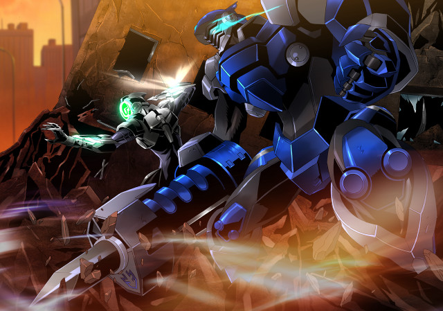 Robot attack sci fi mecha #2 free wallpaper for desktop - medium preview image