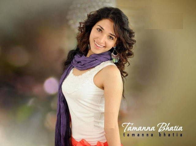 Woman purple scarf white top free wallpaper for desktop - medium preview image